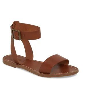 Madewell boardwalk ankle strap sandal NWOT